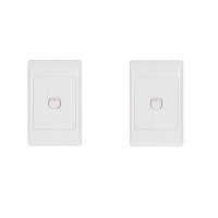 Redisson JB Luxx Single 2 Way Lever Wall Switch White