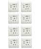 Redisson JB Luxx 16A Double Wall Socket with 2 USB Slots - Set of 8 Photo