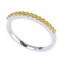 9CT White Gold Eternity Band With 14 Round Cut Diamonds Photo