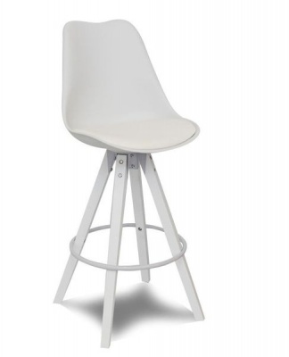 Photo of HII Dima Bar Chair All White 75cm