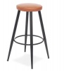 HII Hector Bar Stool 75cm Black Metal Leg Photo