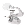 LED Light Helping Hands Magnifier Soldering Station - White Photo
