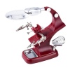 LED Light Helping Hands Magnifier Soldering Station - Red Photo