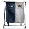 Laundry Basket 2 Section Hamper Washing Storage Basket Photo