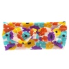 Soft Stretchy Baby Girl Floral Knotted Bow Headbands - Peacock Photo