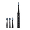 Rechargeable Ultrasonic Sonic Electric Toothbrush - Black Photo