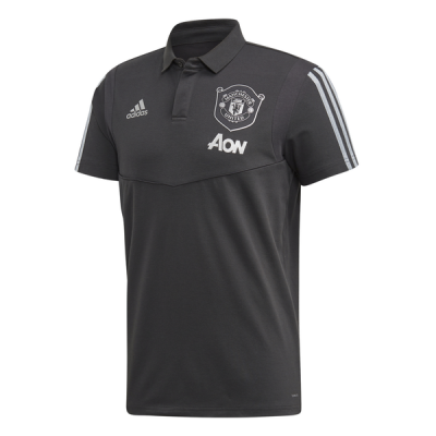 Photo of adidas Men's Manchester United Ultimate Cotton Polo Shirt - Carbon/Silver