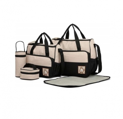 Photo of 5 Pieces Multifunctional Baby Diaper Traveling Bag