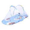 Folding Mosquito Net Bed - Blue Photo