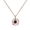 Rose Love Languages Pendant - Gold Photo