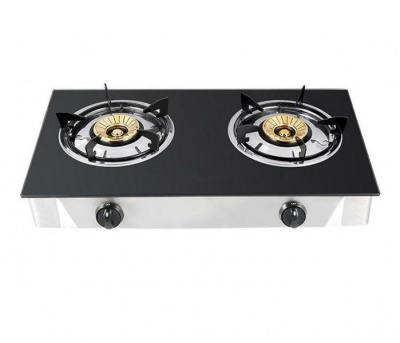 Photo of Safegas 2 Plate Auto Ignition Glass Top Gas Stove