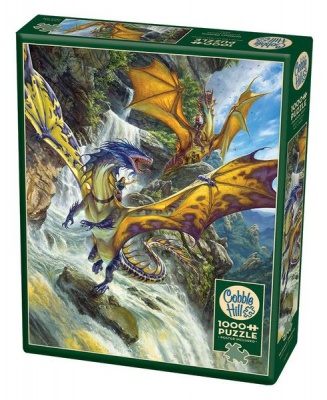 Photo of Cobble Hill Puzzle Company COBBLE HILL Waterfall Dragons 1000 Piece Puzzle