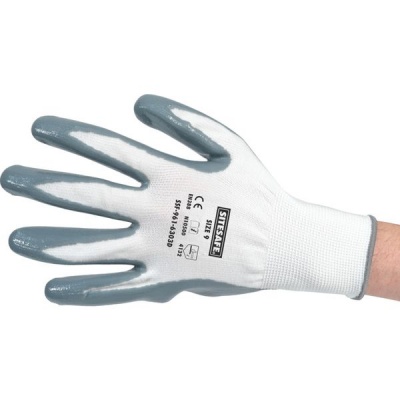 Photo of Sitesafe Flat Nitrile Coated Gloves Sz.9