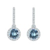 Civetta Spark Candice Earring- Swarovski Aquamarine Crystal Photo