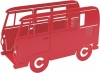 Balvi Magazine Rack Van Red Metal Photo
