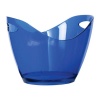 Bar Butler Clear Blue Plastic 4L Wine Bucket - 27cm x 20.5cm x 15.5cm Photo