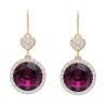 Civetta Spark Beth Earring- Swarovski Amethyst Crystal Rosegold Photo