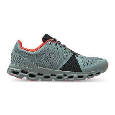 Photo of On Men's CloudStratus Stability Road Running Shoes Cobble Ivy