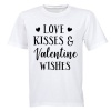 Love Kisses & Valentine Wishes - Kids T-Shirt Photo