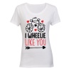 I Wheelie Like You - Valentine Inspired - Ladies - T-Shirt Photo