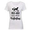 My Dog is My Valentine - Ladies - T-Shirt Photo