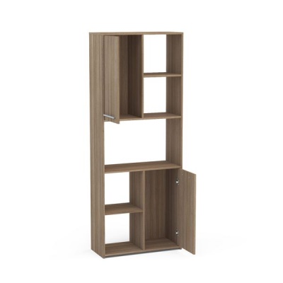 Photo of Click Furniture Click 5 Cube 2 Door Brown Bookcase