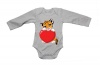 Valentine Tiger - LS - Baby Grow - White Photo