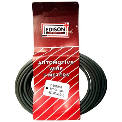 Photo of Edison - Automotive Wire - 2.5mm x 5m - Grey