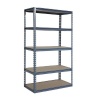 Spode 5 Level Boltless Shelving Unit Grey 381mm D Photo