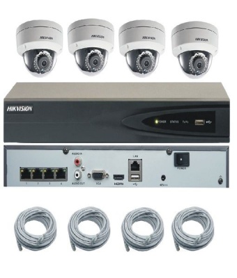 Photo of Hikvision 4ch Plug & Play IP Kit With 2MP IP Dome Cameras