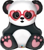 Qualatex 32" Foil Shape Sw Lovestruck Panda Bear Photo