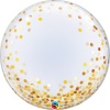 Qualatex 24" Deco Bubble Gold Confetti Dots Photo