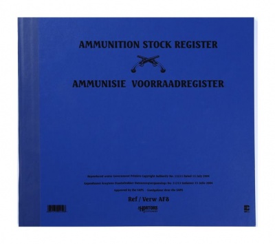 Photo of HORTORS - Ammunition Stock Register