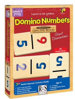 Photo of RGS Group Wooden Domino Numbers Educational Counting Game