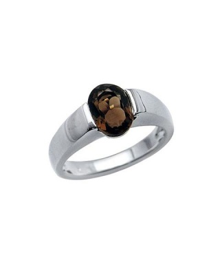 Photo of Miss Jewels - Natural Smoky Quartz Solitaire Ring-Size 7.75