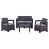 Fine Living - Hampton Patio Set - Dark Grey/Beige Cushions Photo