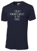 Dad - I Enjoy Romantic Walks to the Fridge Navy T-shirt Photo