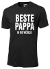 Beste Pappa in die wereld Black t-shirt Photo