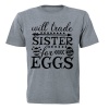 Trader Sister for Eggs - Easter - Kids T-Shirt Photo