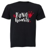 King of Hearts - Valentine - Adults - T-Shirt - Black Photo