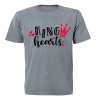 King of Hearts - Valentine - Adults - Grey T-Shirt Photo
