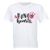 King of Hearts - Valentine - Adults - White T-Shirt Photo