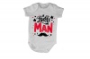 Ladies Man Mustache - Valentine - SS - White Baby Grow Photo