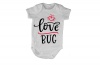 Love Bug - Valentine - SS - White Baby Grow Photo
