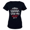 My Students Stole My Heart - Valentine Inspired - Ladies - T-Shirt Photo
