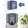 Foldable Travel Duffel - Hand Carry Bag - Pink-Strips Photo