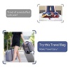 Foldable Travel Duffel - Hand Carry Bag - Blue Strips Photo