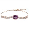 Civetta Spark Jenna Bracelet with Swarovski Amethyst Crystal - Rosegold Photo