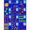 Greenbean Counting & Association Carpet: Rectangle Large Photo