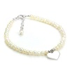 Sterling Silver & White Freshwater Pearl Adjustable Bracelet Photo